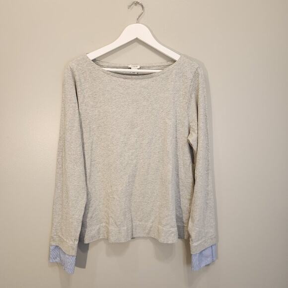 J Crew Top Layered Look Casual Style Transitional Fashion - Size L - Picture 1 of 7